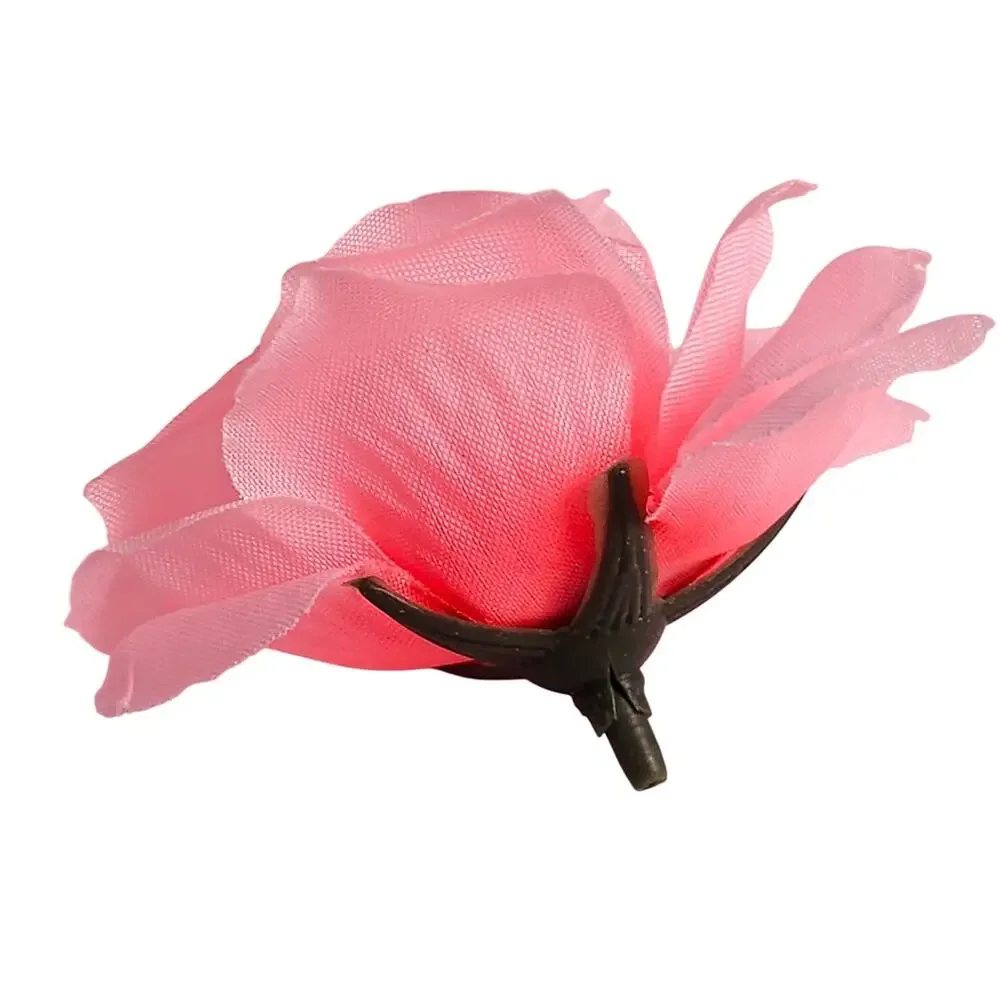 82 Light Pink Silk Rose Heads 2.5in Artificial Flowers Wedding Craft Decor